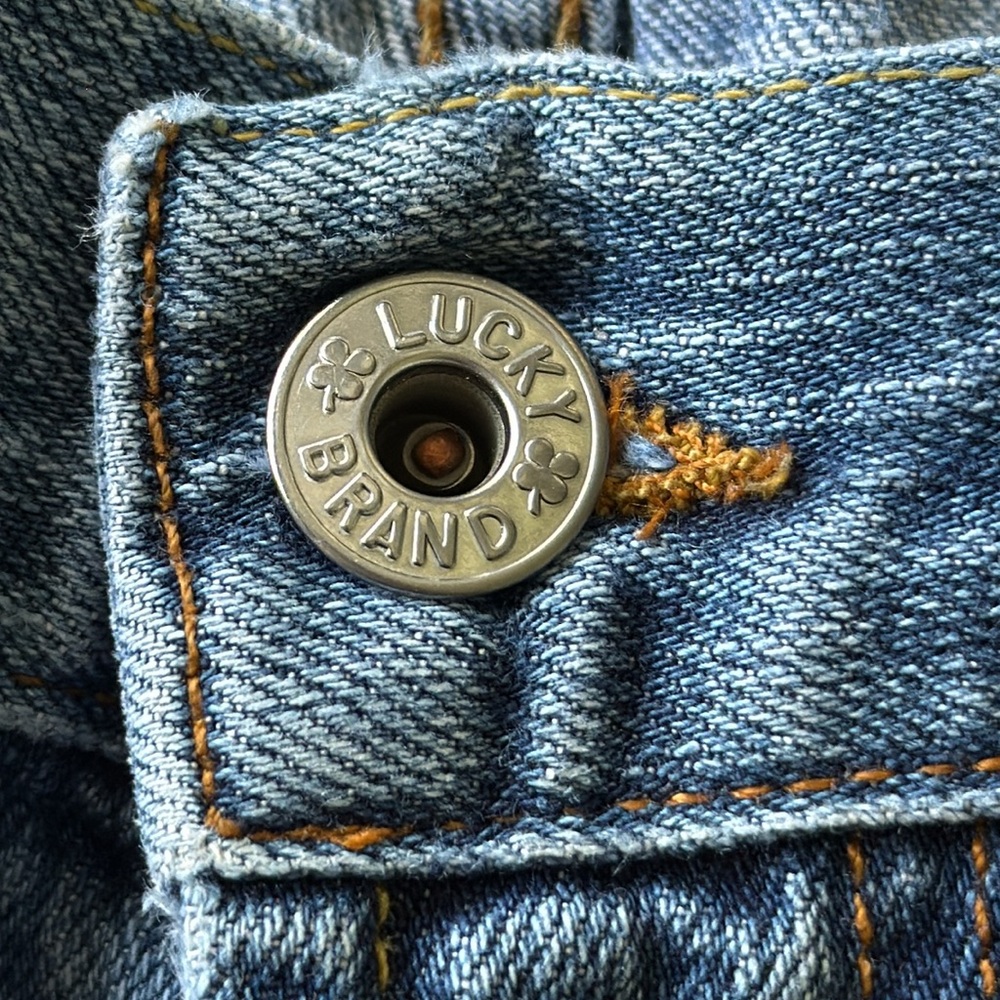 Lucky Brand Dungarees Sweet N’ Low Flare Boot Cut Jeans Vintage Y2K Sz 8/29 USA - Picture 9 of 16